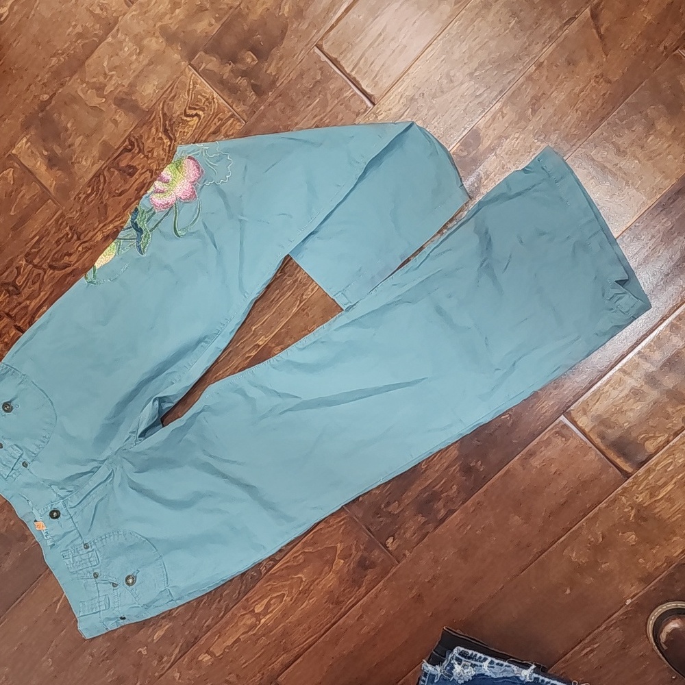 By Deep Los Angeles embroidered cotton pants